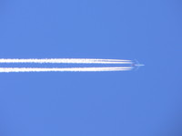 Qantas above Bright